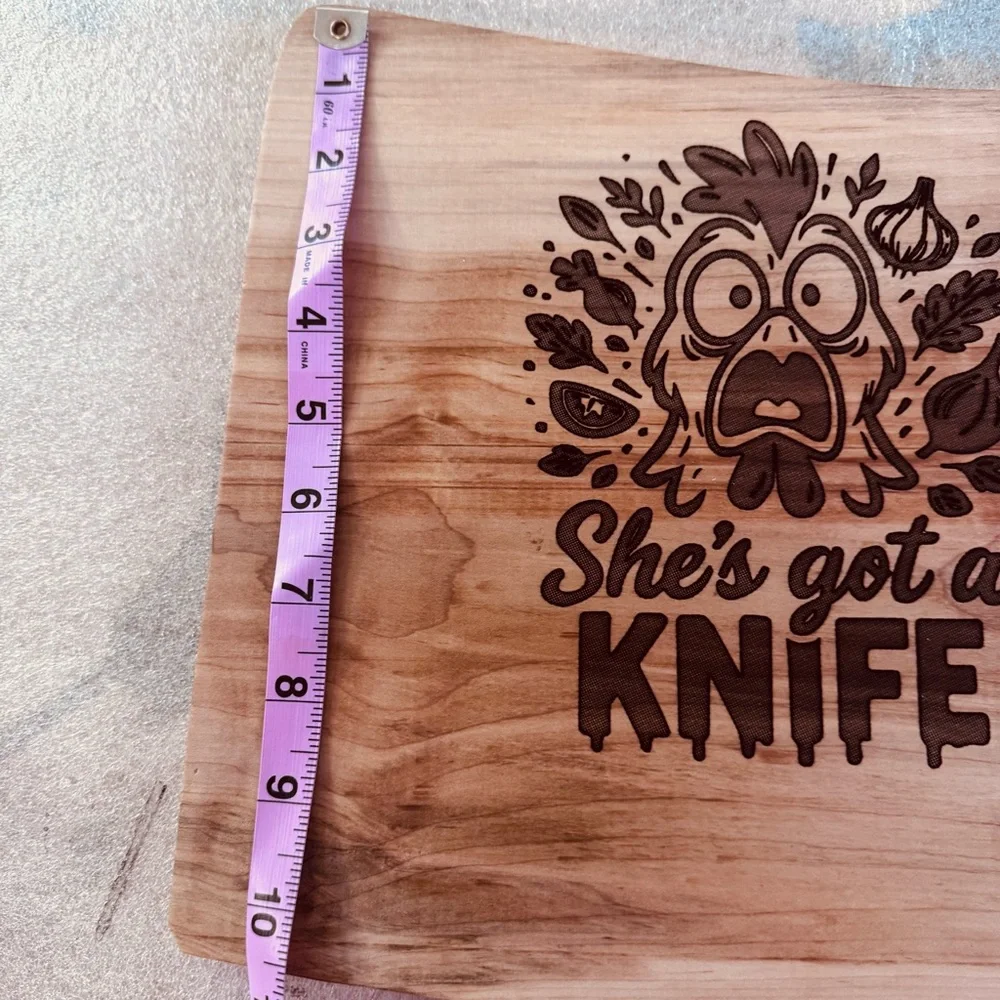 Knife Wooden Cutting Board